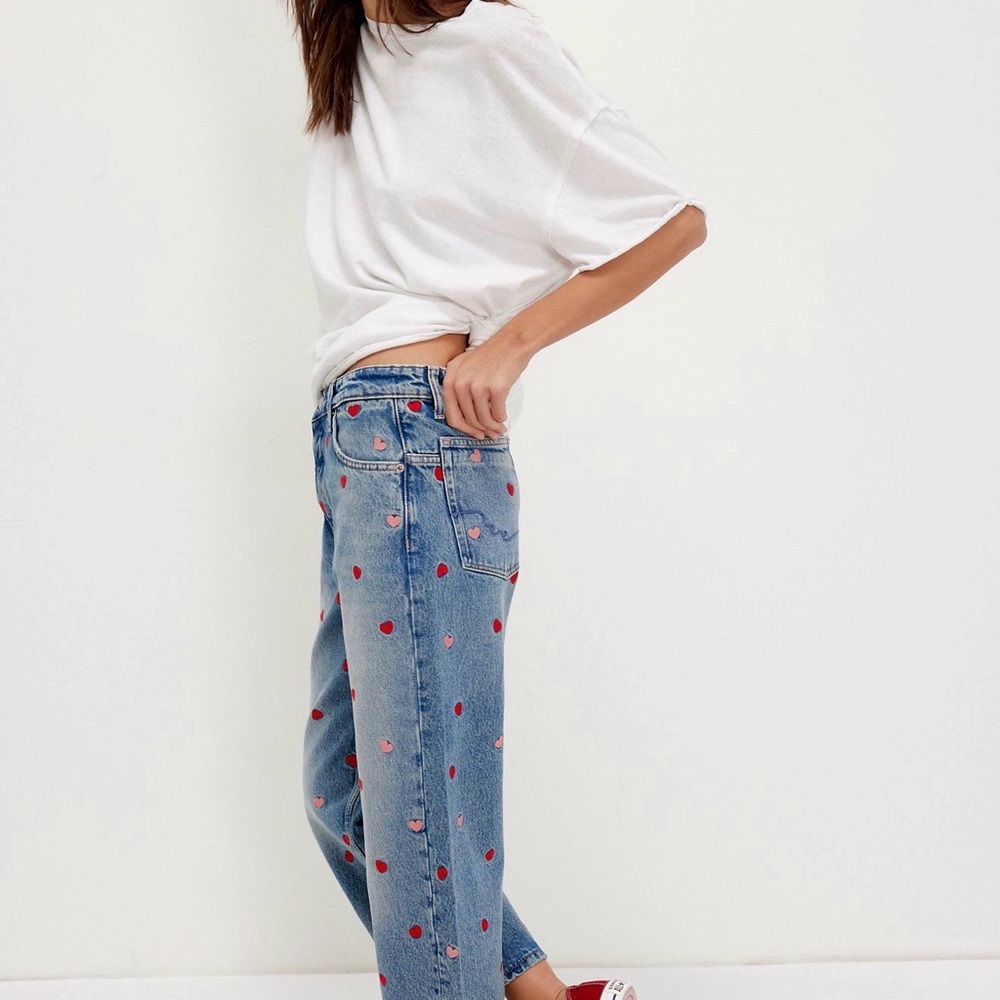 We The Free Deep Trance Embroidered Dropped
Boyfriend Jeans - NWT